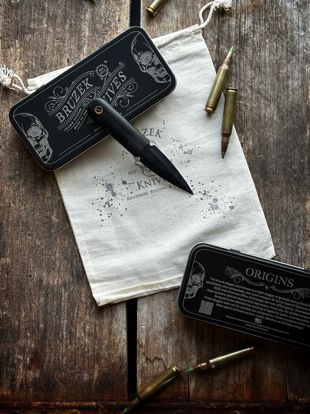 G10 Black with Coyote Accent Lanyard  Thumb Dagger - Version 1