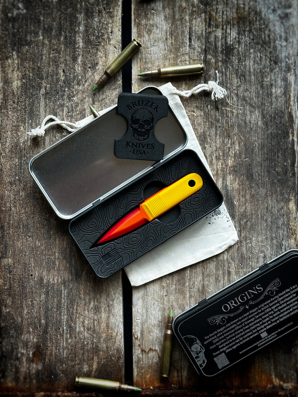 G10 Retro TRD (Yellow on top)  Thumb Dagger - Version 1