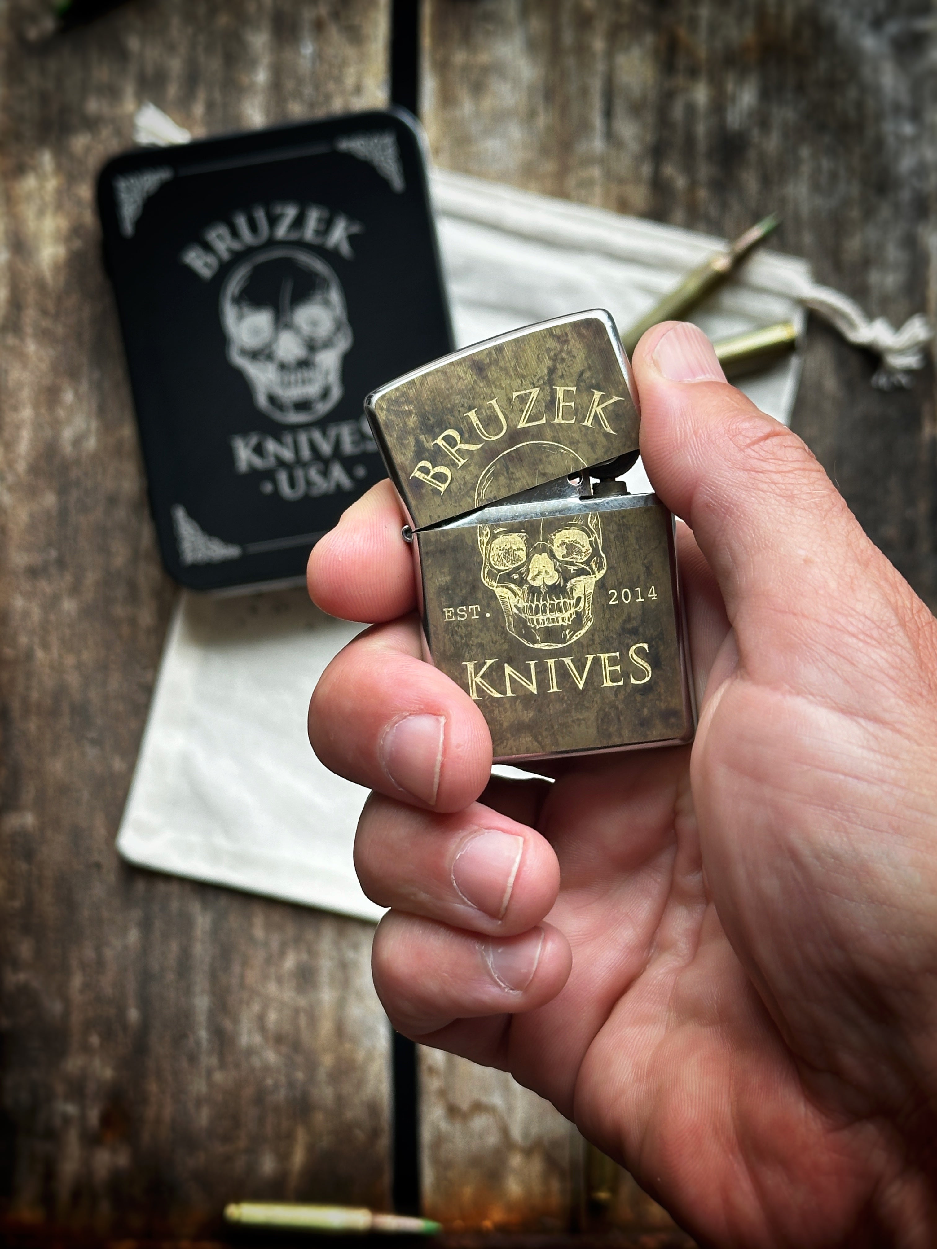 Bruzek Knives Zippo Lighter