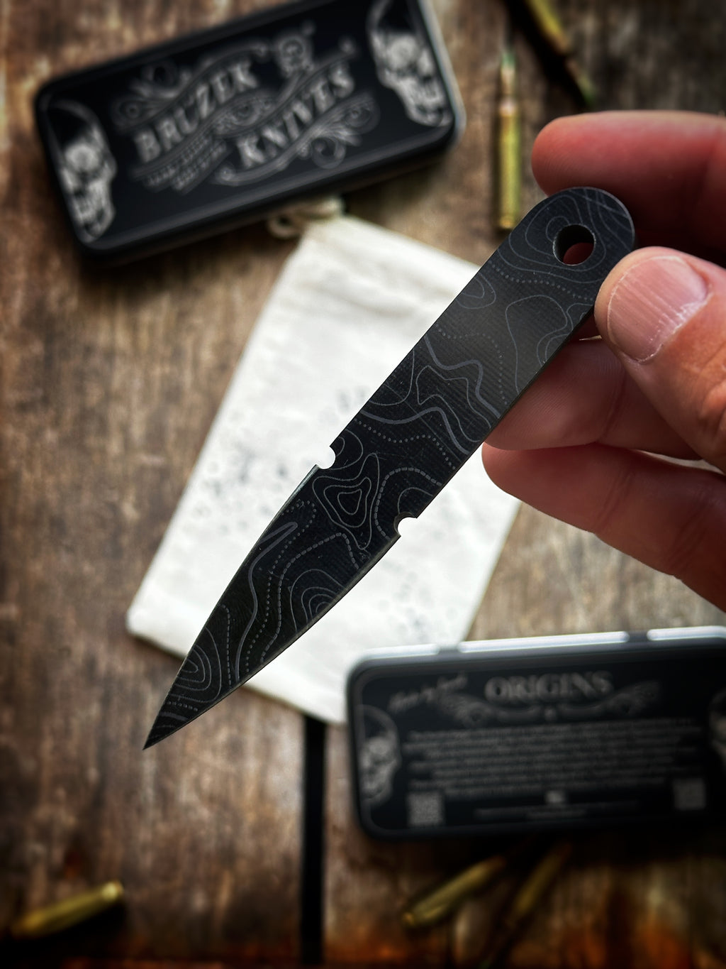 OD Green & Black Layered G10 - Thumb Dagger Version 1