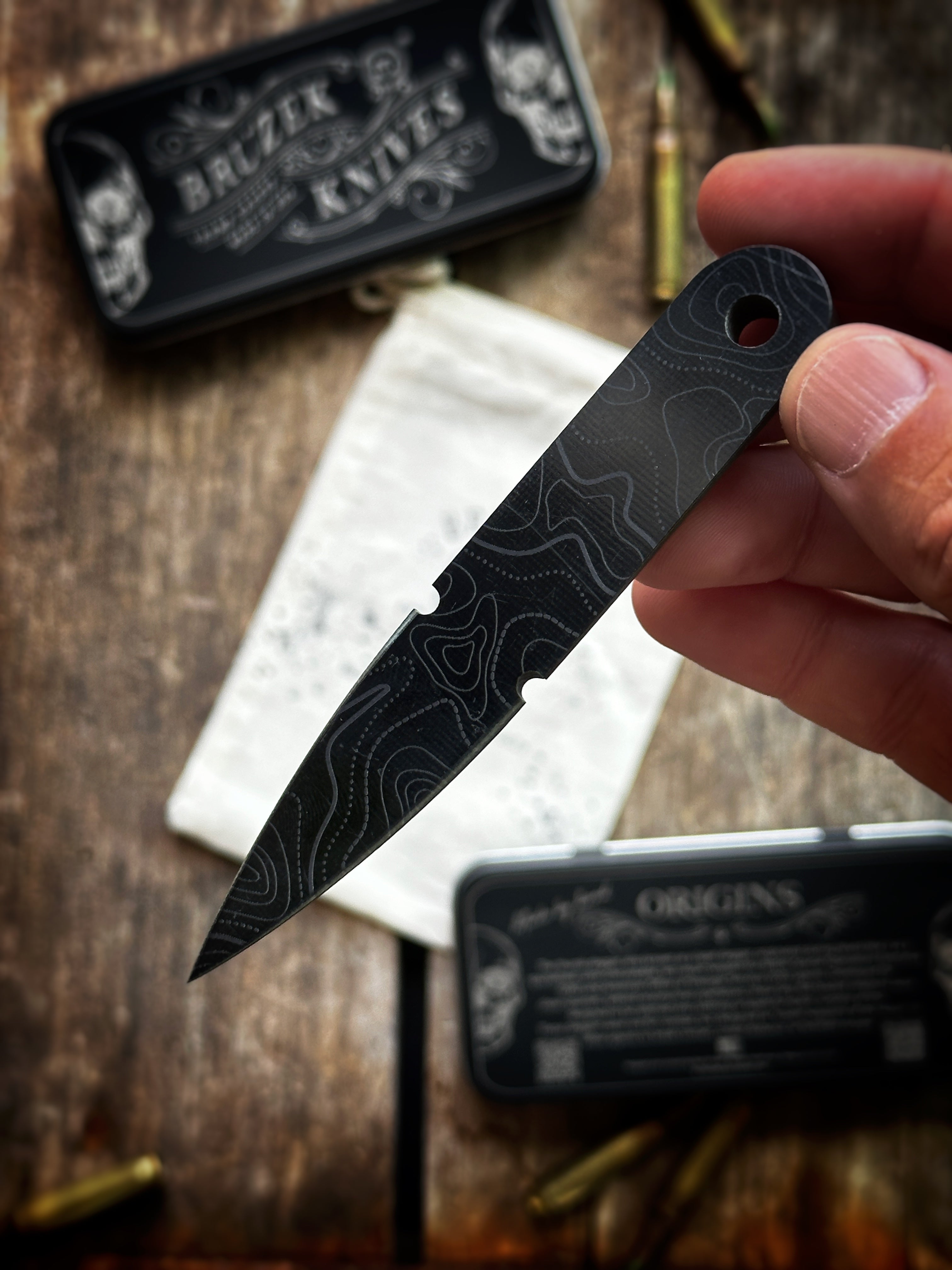 OD Green & Black Layered G10 - Thumb Dagger Version 1