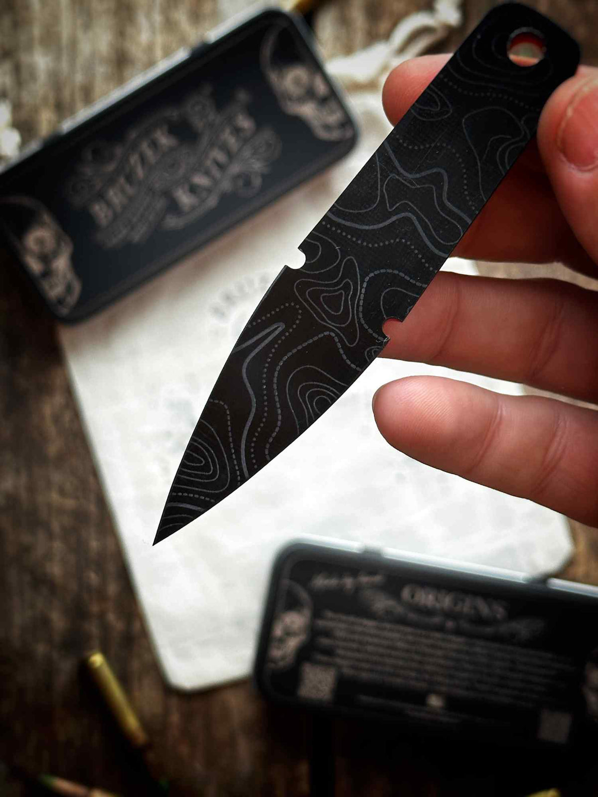 Retro TRD (Yellow on top) G10 - Thumb Dagger Version 2