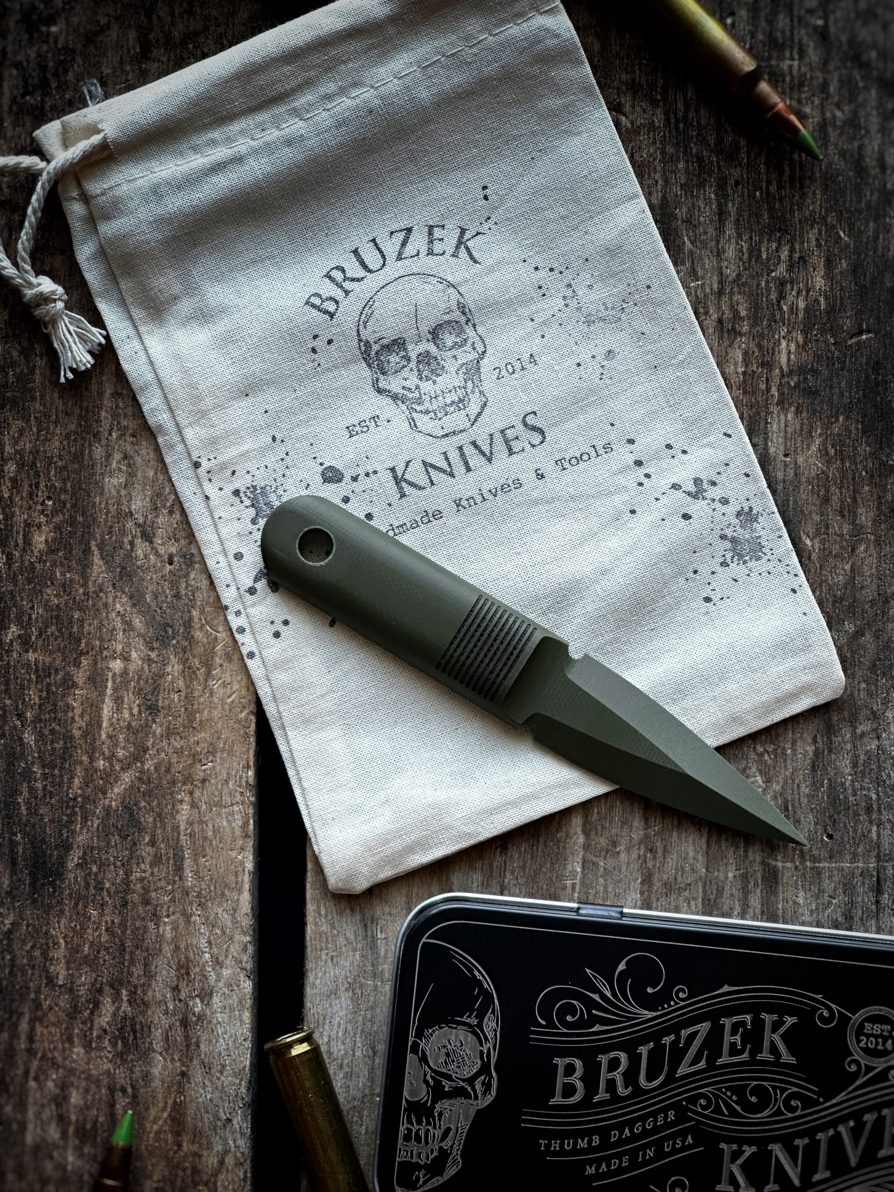 OD Green G10 Thumb Dagger - Version 1